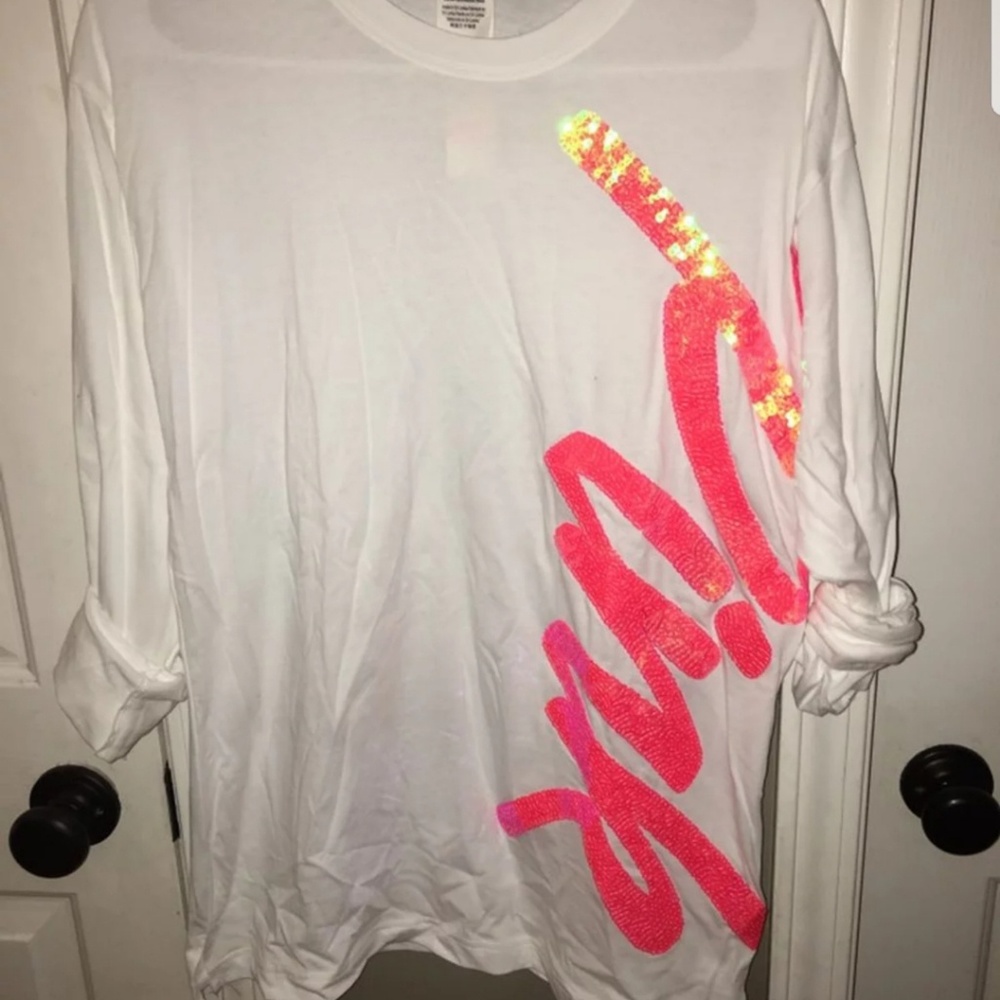 VS pink bling long sleeve